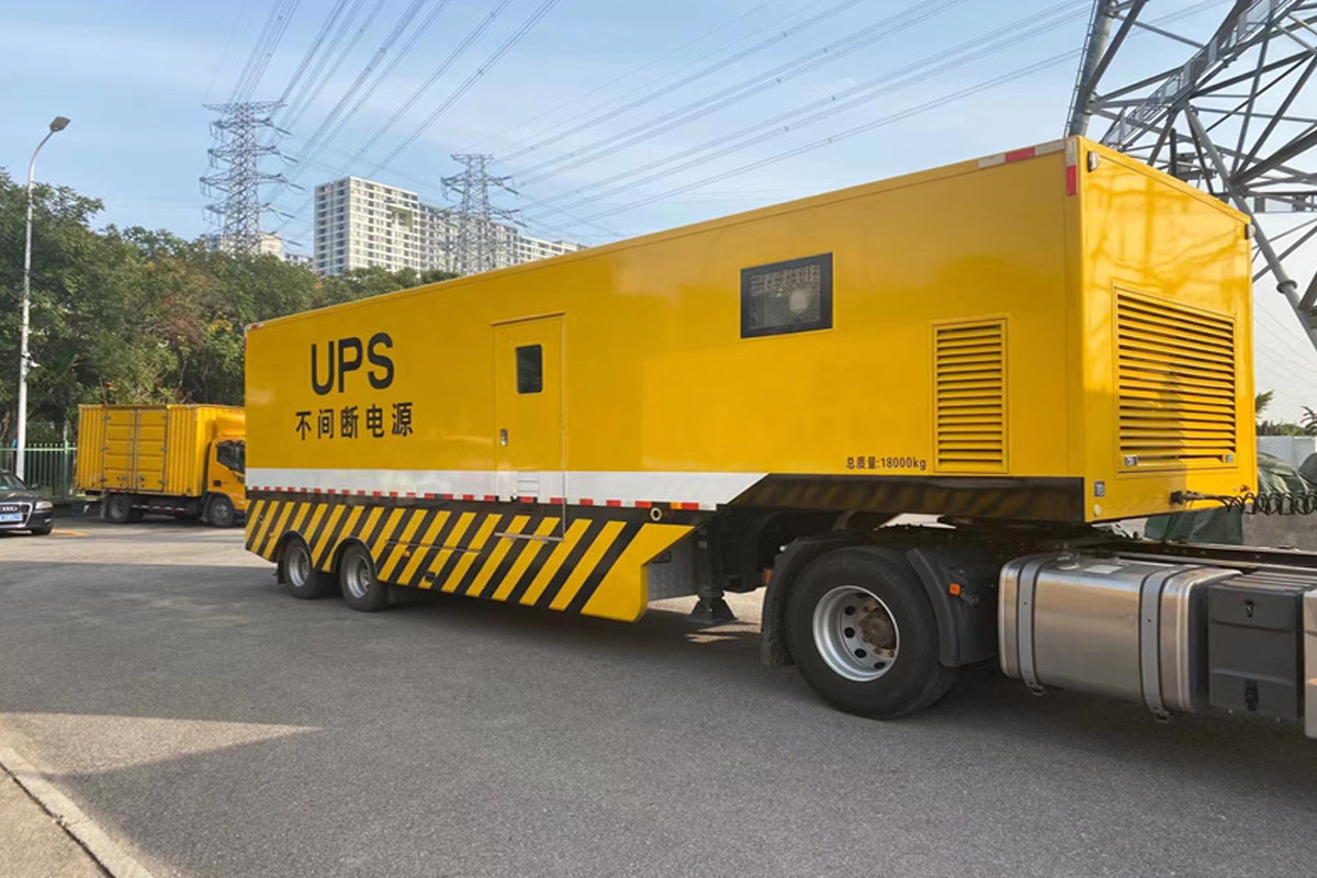 李沧发电机租赁施工现场